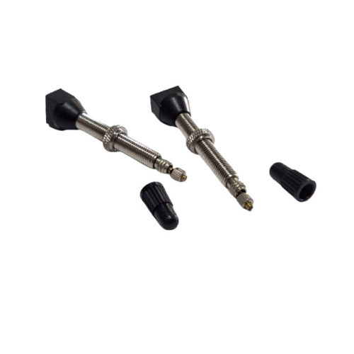 TUBELESS PRESTA VALVE WITH NYLON CAP - x2 VALVES