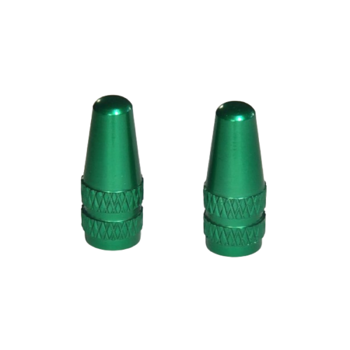 Presta Valve Caps Aluminium Color - GREEN