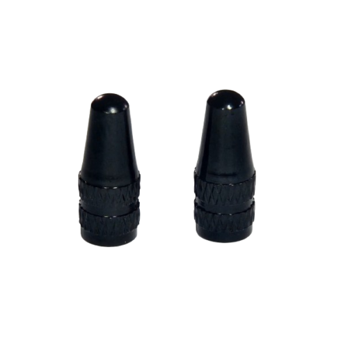 Presta Valve Caps Aluminium Color - BLACK
