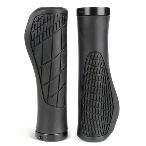 Rubber Lock-on Grips Palm Support - BLACK