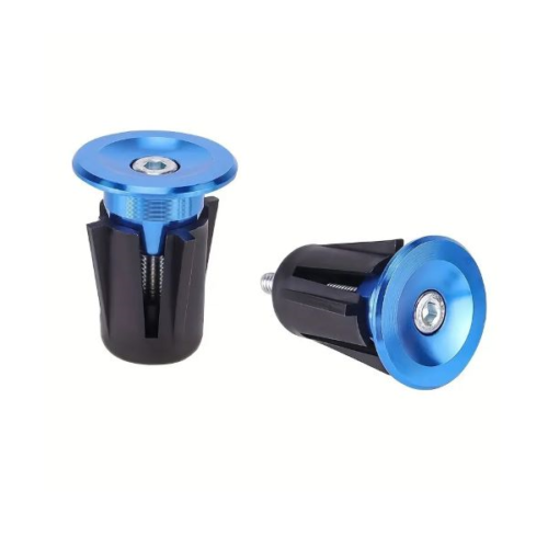 Handlebar End Plugs - ALLOY, BLUE