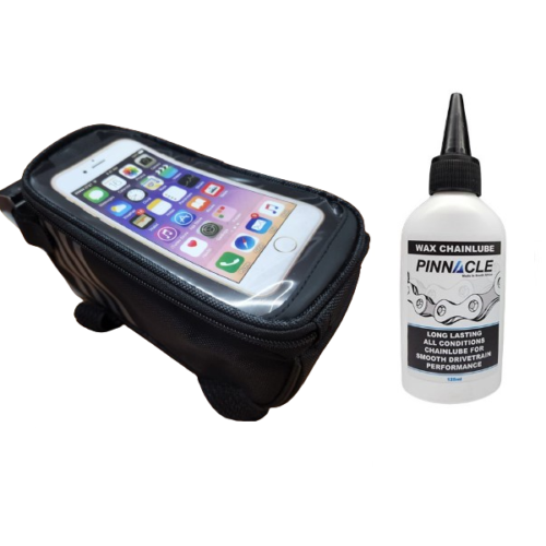 Storage Seat/Frame Bags - FRAME MOUNT TOP TUPE BAG & CHAINLUBE