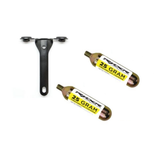 Ryder CO2 Bracket Satin Black - x2 25g CO2 &HOLDER