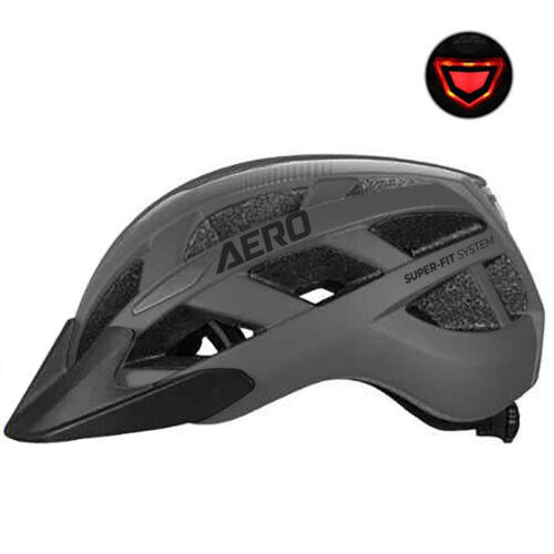 Aero Helmet Adult Mtb Flash - GREY, LARGE