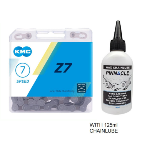 KMC Bicycle Chains - 7 SPEED, CHAIN AND CHAINLUBE