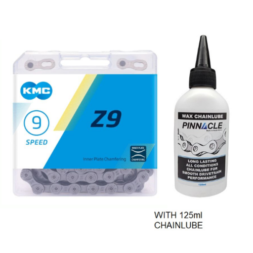 KMC Bicycle Chains - 9 SPEED, CHAIN AND CHAINLUBE
