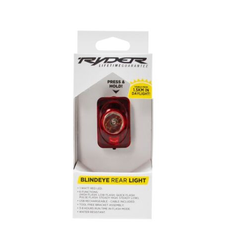 Ryder Light Blindeye Front & Rear - REAR / RED