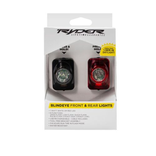 Ryder Light Blindeye Front & Rear - SET OF LIGHTS