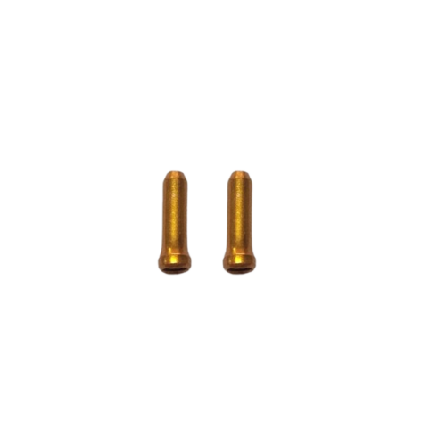 Pair of Aluminium Cable Ends - GOLD