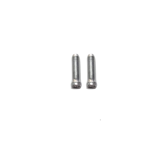 Pair of Aluminium Cable Ends - SILVER